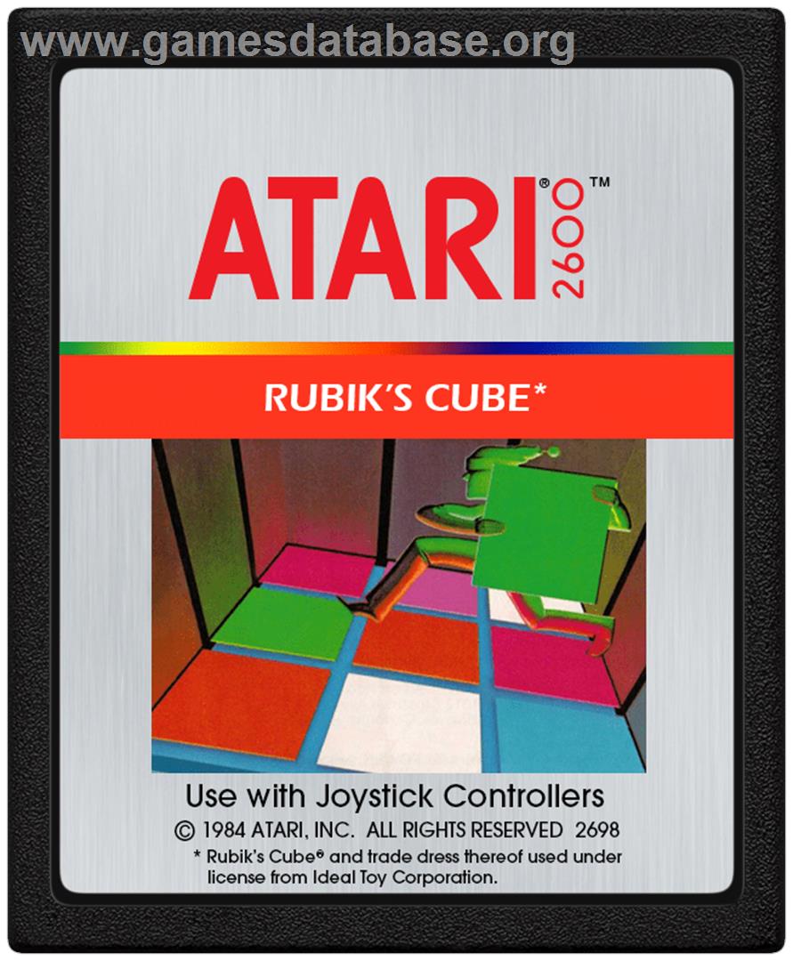 Rubik's Cube 3d - Atari 2600 - Artwork - Cartridge