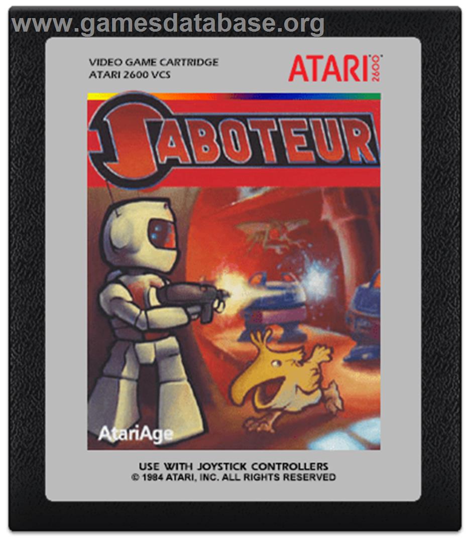 Saboteur - Atari 2600 - Artwork - Cartridge