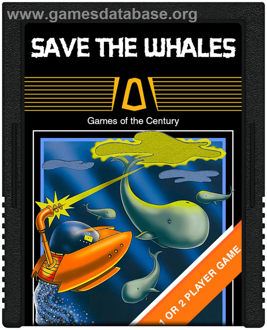 Save The Whales - Atari 2600 - Artwork - Cartridge