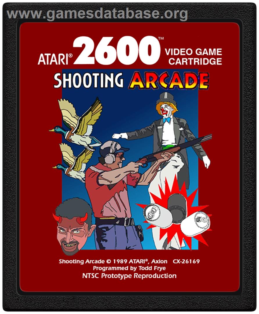 Shooting Arcade - Atari 2600 - Artwork - Cartridge