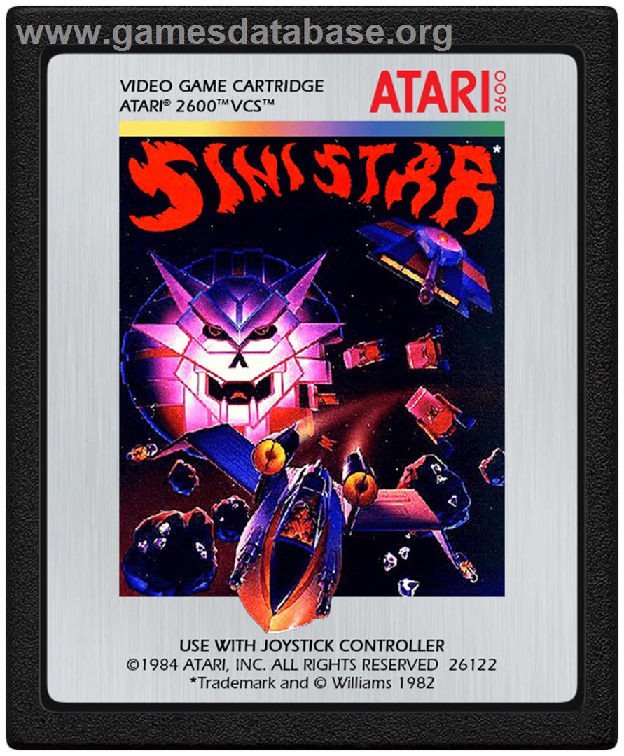Sinistar - Atari 2600 - Artwork - Cartridge