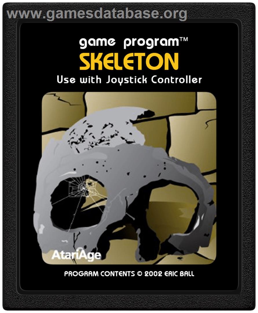Skeleton - Atari 2600 - Artwork - Cartridge