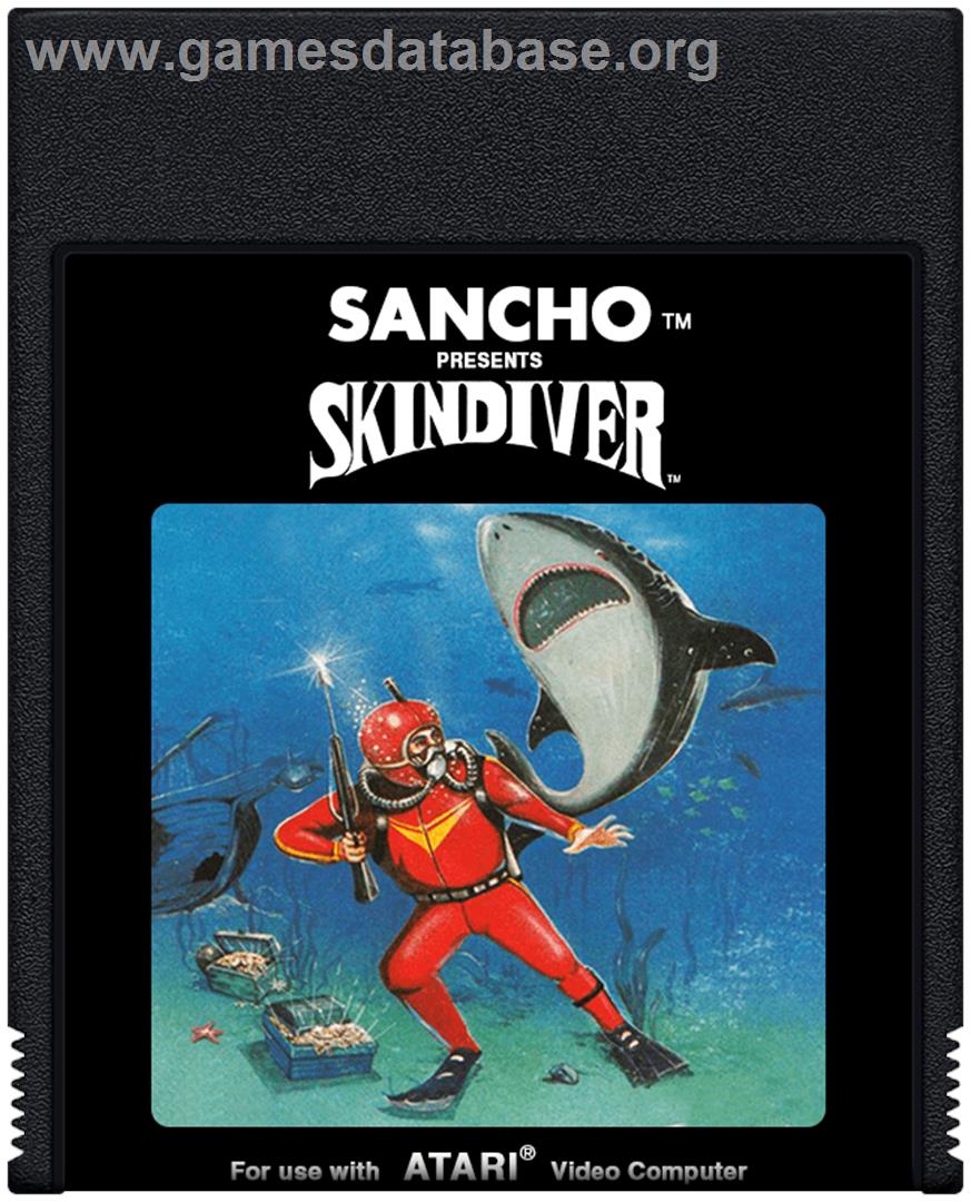 Skindiver - Atari 2600 - Artwork - Cartridge