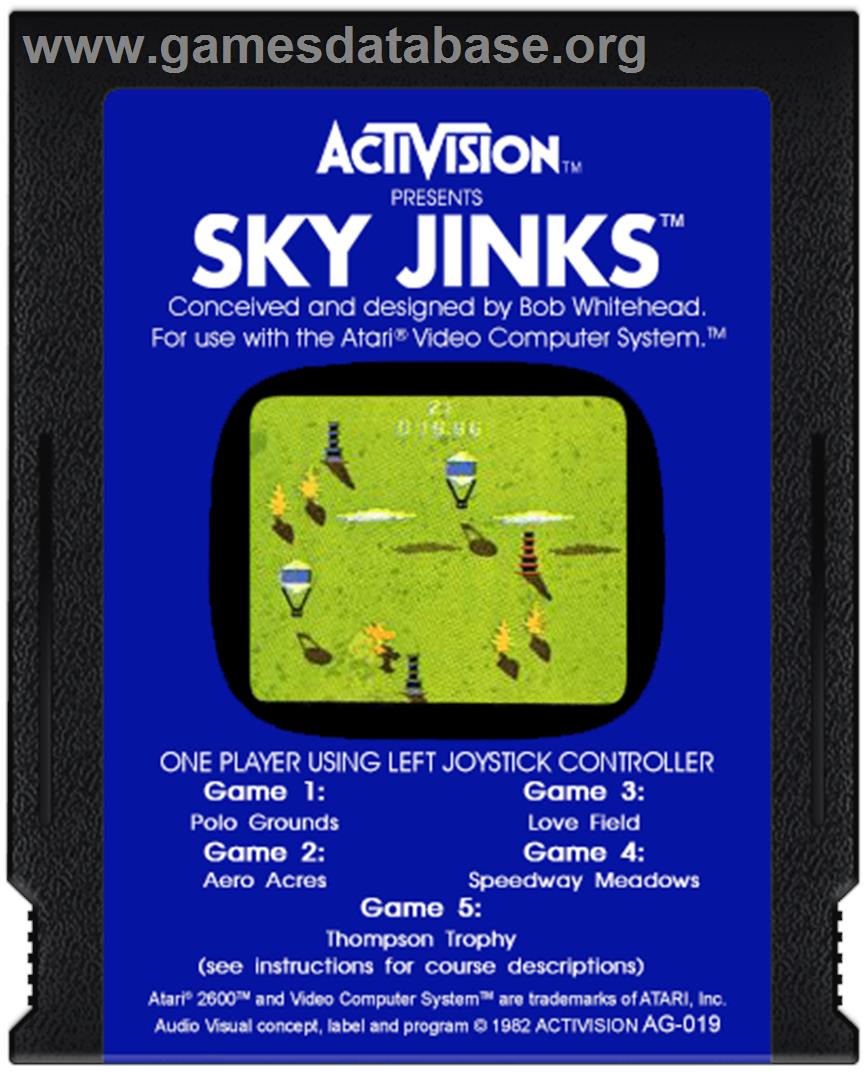 Sky Jinks - Atari 2600 - Artwork - Cartridge