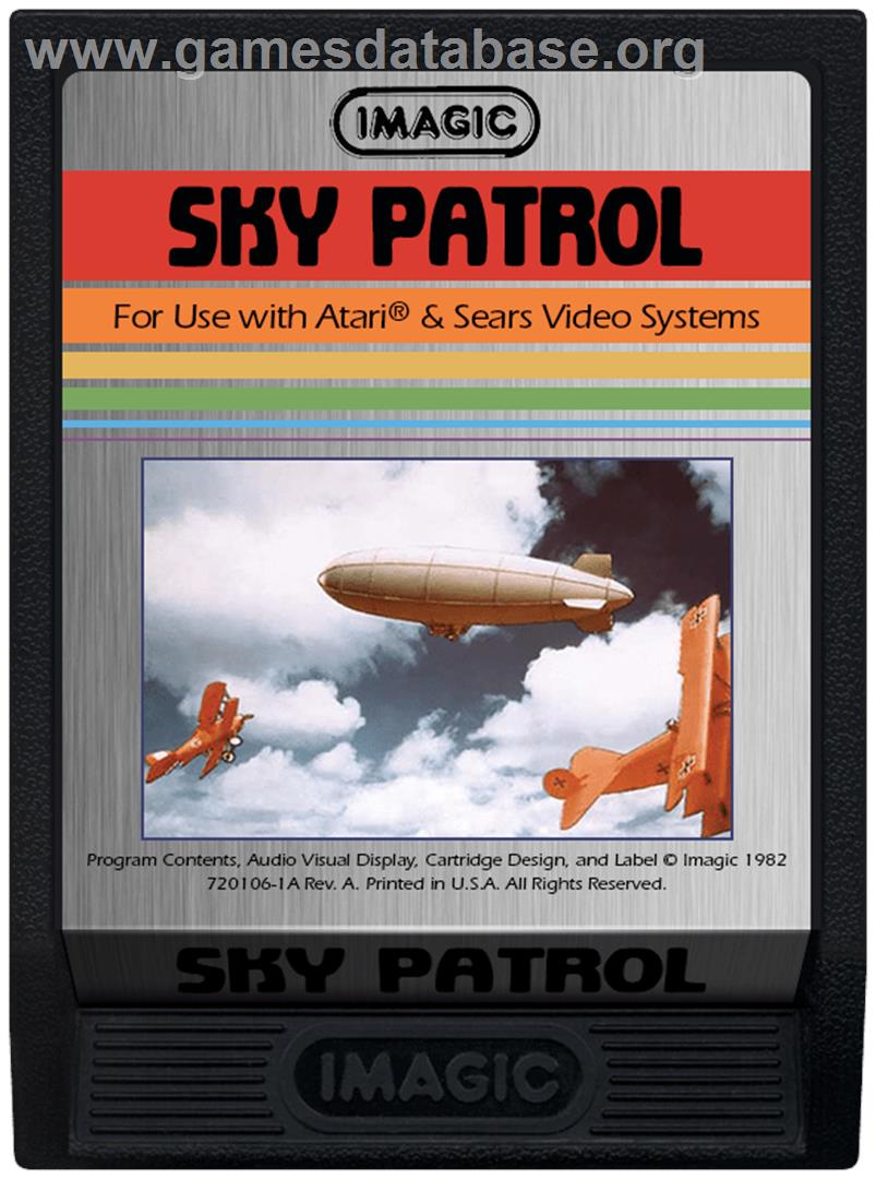 Sky Patrol - Atari 2600 - Artwork - Cartridge