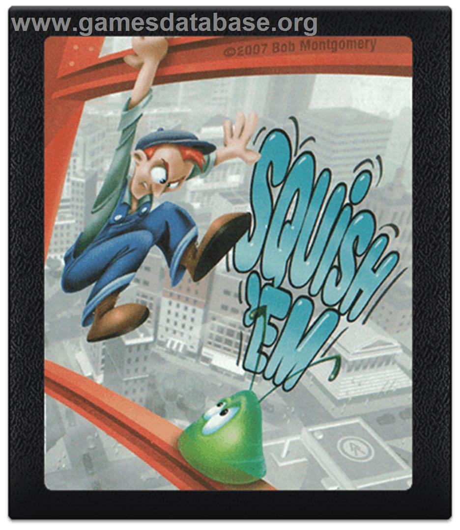 Squish 'Em - Atari 2600 - Artwork - Cartridge