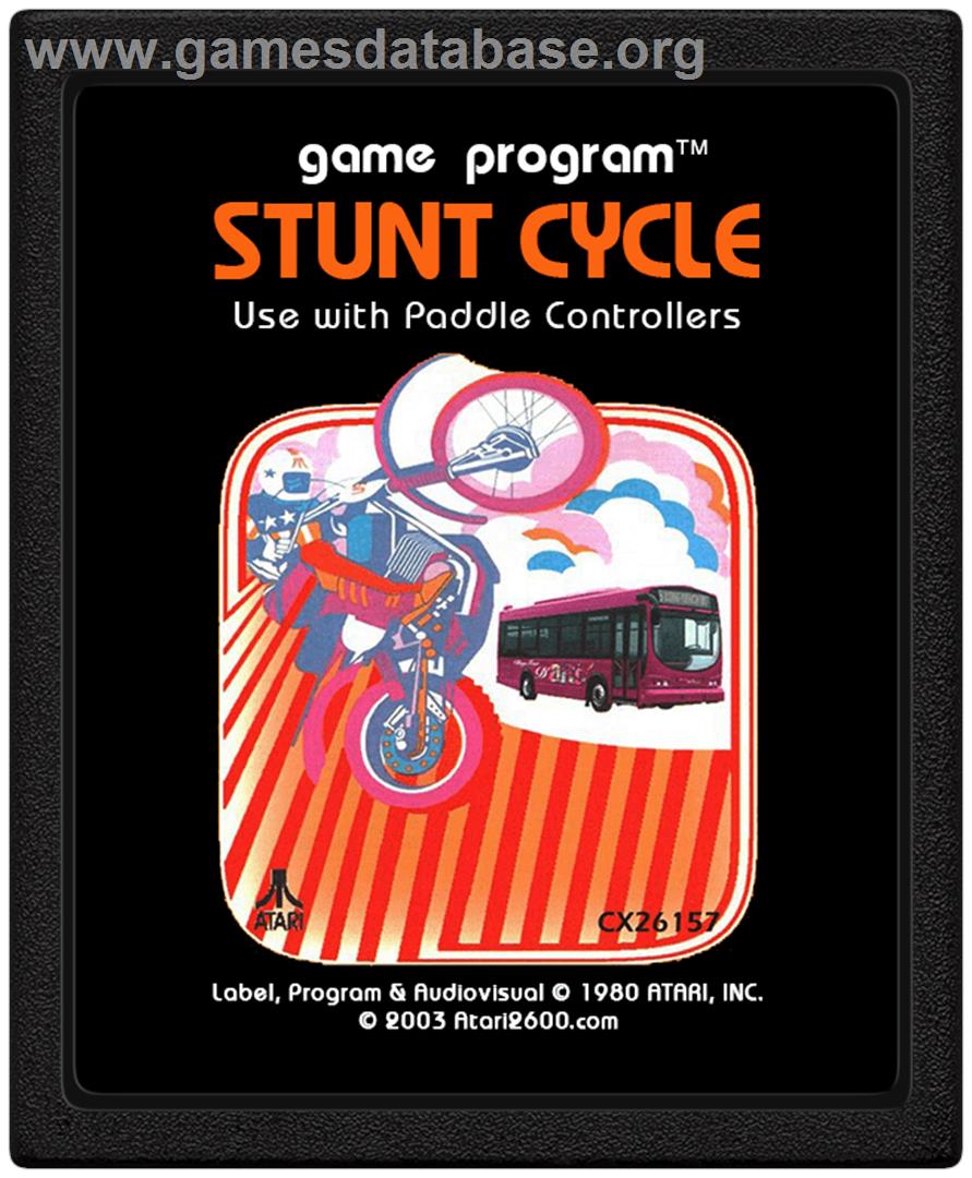 Stunt Cycle - Atari 2600 - Artwork - Cartridge