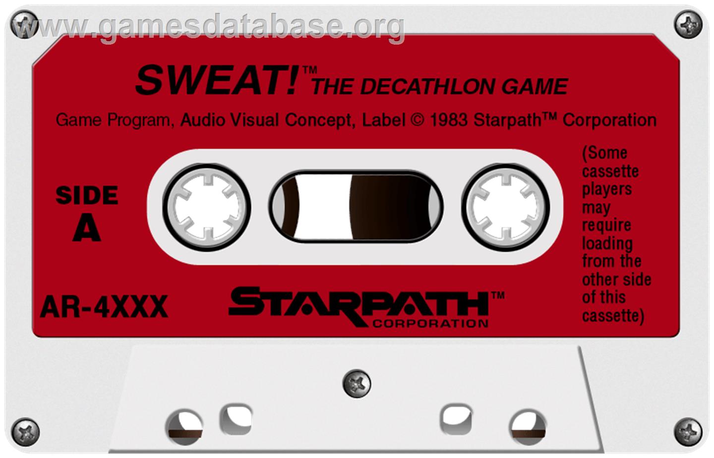 Sweat! - The Decathlon Game - Atari 2600 - Artwork - Cartridge