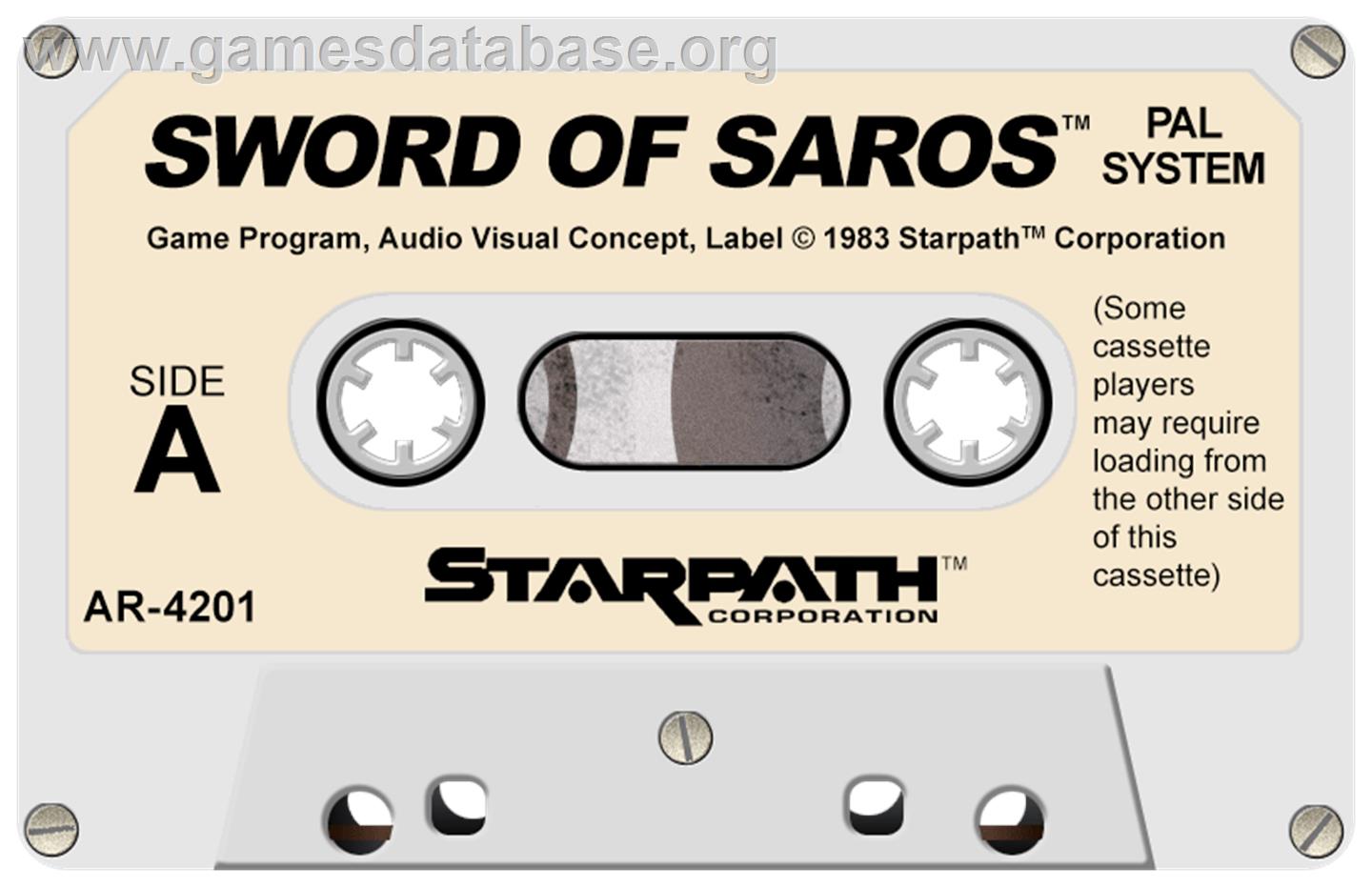 Sword of Saros - Atari 2600 - Artwork - Cartridge