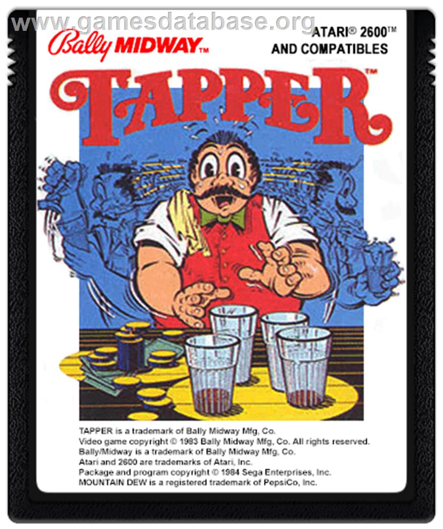 Tapper - Atari 2600 - Artwork - Cartridge