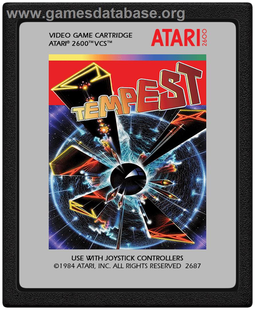 Tempest - Atari 2600 - Artwork - Cartridge