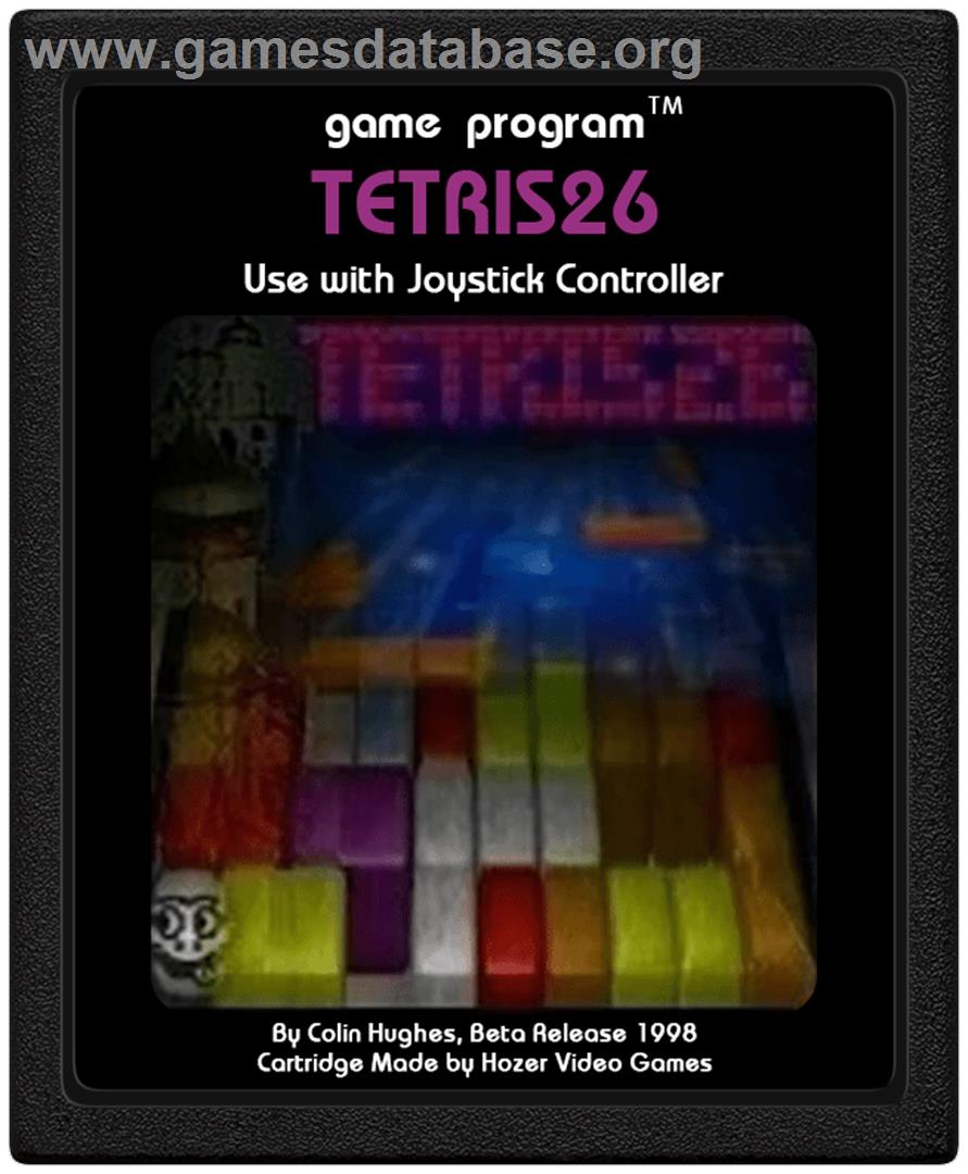 Tetris 26 - Atari 2600 - Artwork - Cartridge