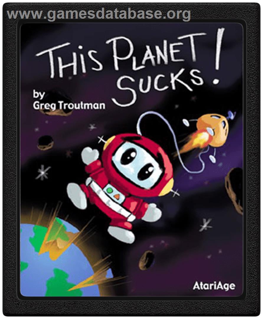 This Planet Sucks! - Atari 2600 - Artwork - Cartridge