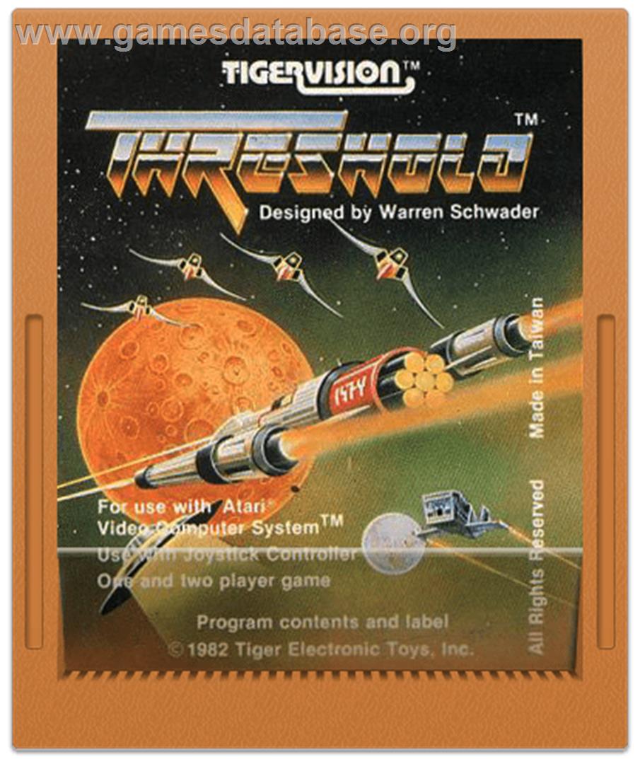 Threshold - Atari 2600 - Artwork - Cartridge