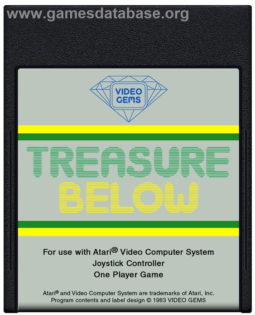 Treasure Below - Atari 2600 - Artwork - Cartridge