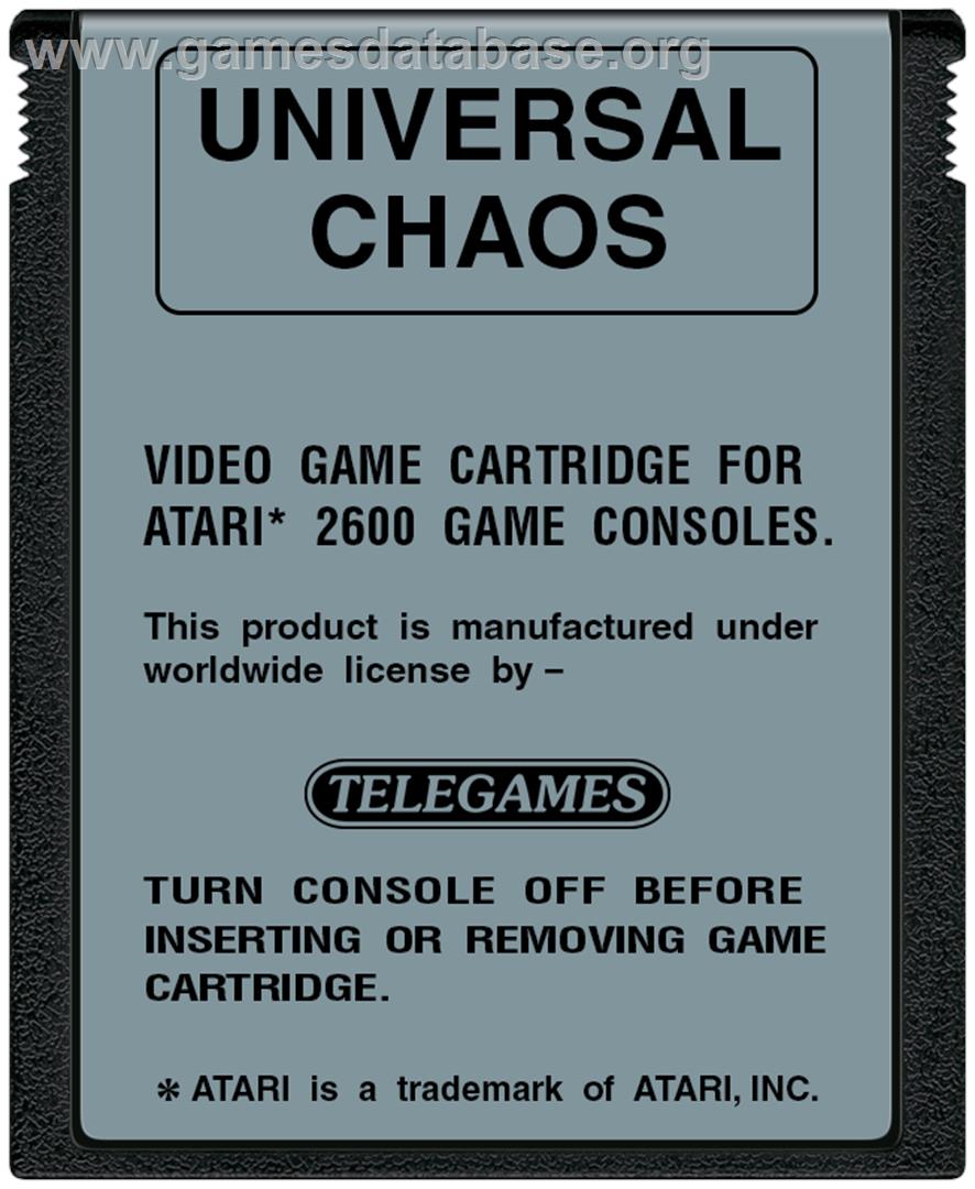 Universal Chaos - Atari 2600 - Artwork - Cartridge