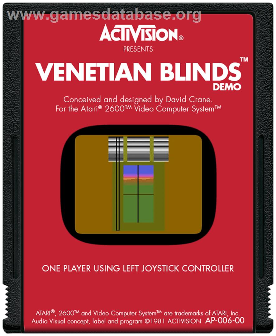 Venetian Blinds - Atari 2600 - Artwork - Cartridge