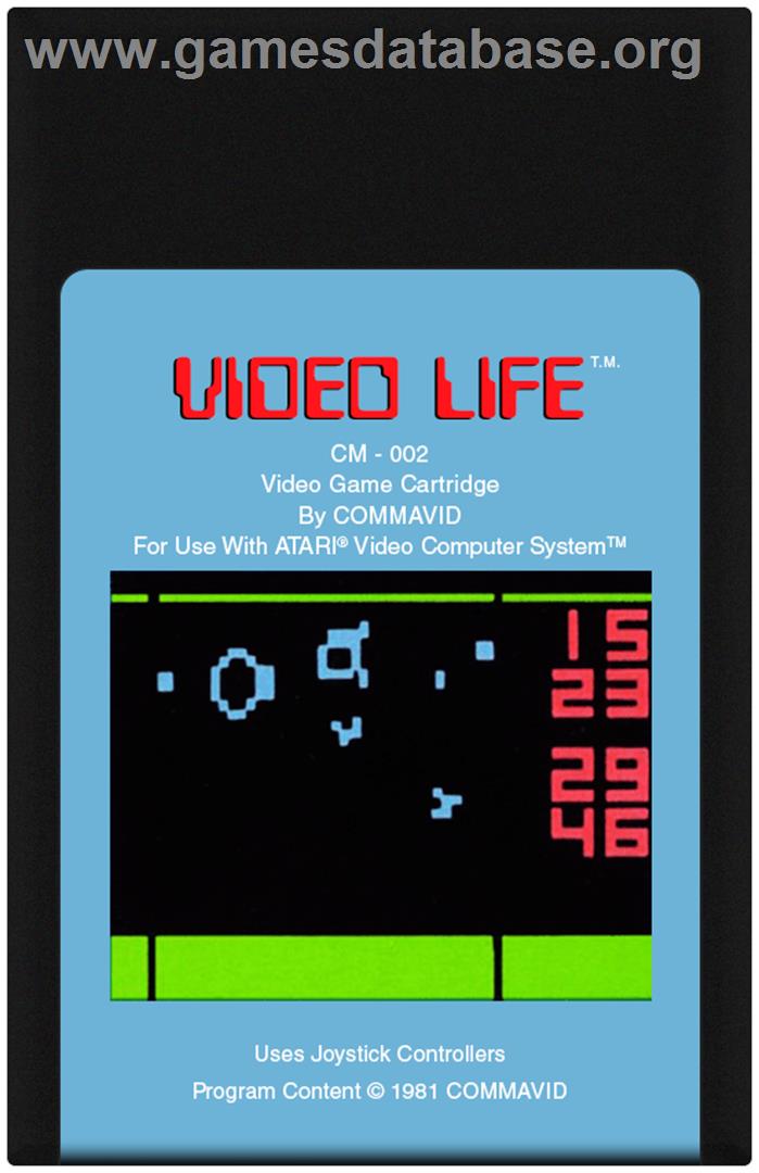 Video Life - Atari 2600 - Artwork - Cartridge
