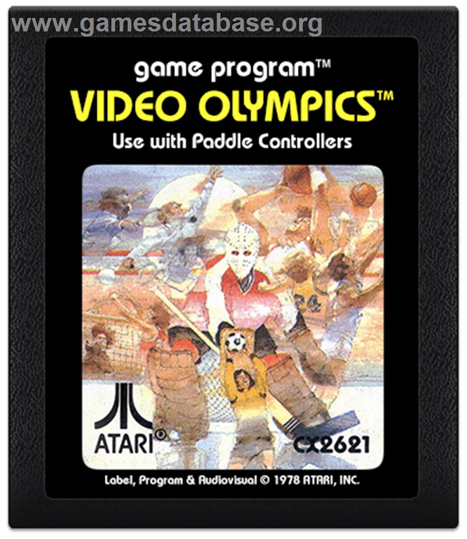 Video Olympics - Atari 2600 - Artwork - Cartridge