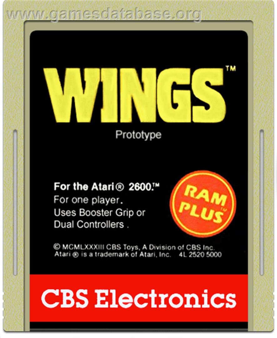Wings - Atari 2600 - Artwork - Cartridge
