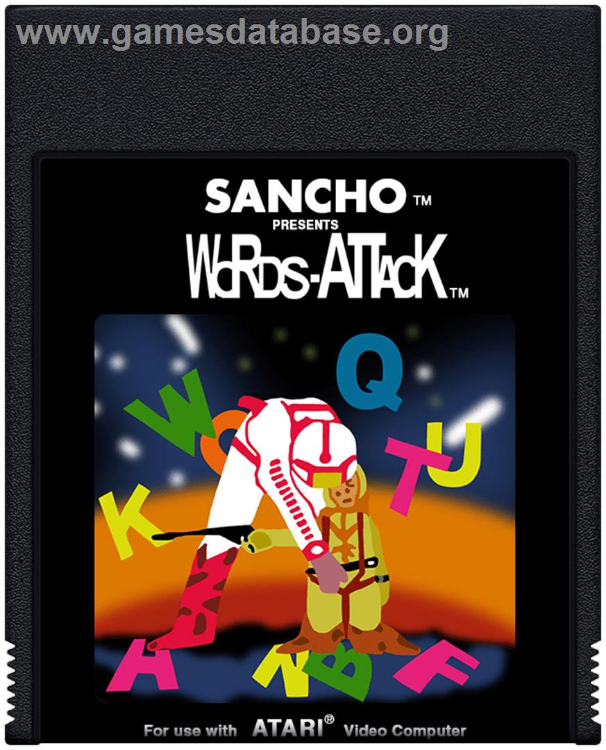 Words-attack - Atari 2600 - Artwork - Cartridge