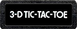 Top of cartridge artwork for 3-D Tic-Tac-Toe on the Atari 2600.