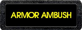 Top of cartridge artwork for Armor Ambush on the Atari 2600.