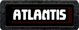 Top of cartridge artwork for Atlantis on the Atari 2600.