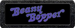 Top of cartridge artwork for Beany Bopper on the Atari 2600.