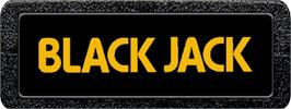 Top of cartridge artwork for Blackjack on the Atari 2600.