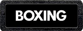 Top of cartridge artwork for Boxing on the Atari 2600.