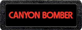 Top of cartridge artwork for Canyon Bomber on the Atari 2600.