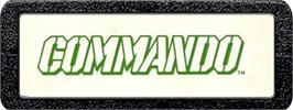 Top of cartridge artwork for Commando on the Atari 2600.