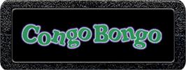 Top of cartridge artwork for Congo Bongo on the Atari 2600.