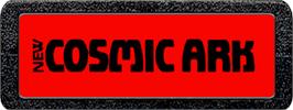 Top of cartridge artwork for Cosmic Ark on the Atari 2600.