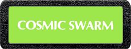 Top of cartridge artwork for Cosmic Swarm on the Atari 2600.