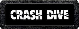 Top of cartridge artwork for Crash Dive on the Atari 2600.