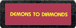 Top of cartridge artwork for Demons to Diamonds on the Atari 2600.