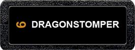 Top of cartridge artwork for Dragonstomper on the Atari 2600.