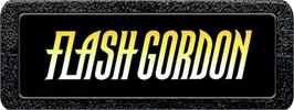 Top of cartridge artwork for Flash Gordon on the Atari 2600.