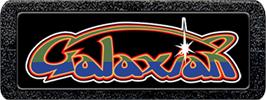 Top of cartridge artwork for Galaxian on the Atari 2600.