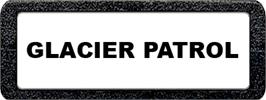 Top of cartridge artwork for Glacier Patrol on the Atari 2600.