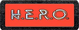 Top of cartridge artwork for H.E.R.O. on the Atari 2600.