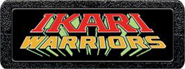 Top of cartridge artwork for Ikari Warriors on the Atari 2600.