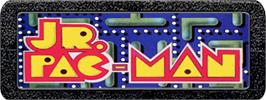 Top of cartridge artwork for Jr. Pac-Man on the Atari 2600.