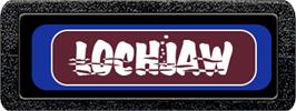 Top of cartridge artwork for Lochjaw on the Atari 2600.