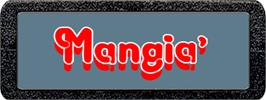 Top of cartridge artwork for Mangia' on the Atari 2600.