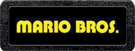 Top of cartridge artwork for Mario Bros. on the Atari 2600.