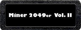Top of cartridge artwork for Miner 2049er Volume II on the Atari 2600.