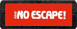 Top of cartridge artwork for No Escape! on the Atari 2600.